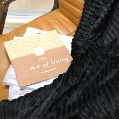 Плед Bergamo Line черный 130 х 180 см Фото 5