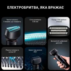 Электробритва Xiaomi ShowSee F602-GY Black Фото 6