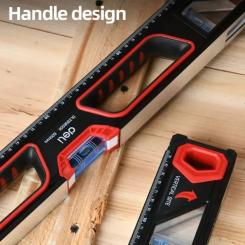 Уровень Deli з додатковим вікном, 3 капсули, 800мм Фото 3