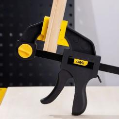 Струбцина Deli быстрозажимная 25 см Фото 3