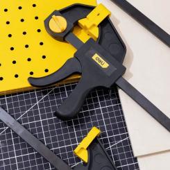 Струбцина Deli быстрозажимная 25 см Фото 8