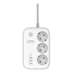 Сетевой фильтр питания LDNIO SEW3452 WiFi 3роз 3USB/1Type-C Фото