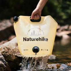 Ведро складное Naturehike CNK2450CF027 для води 10 л, жовте Фото 9
