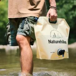Ведро складное Naturehike CNK2450CF027 для води 10 л, жовте Фото 1