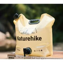Ведро складное Naturehike CNK2450CF027 для води 10 л, жовте Фото 2