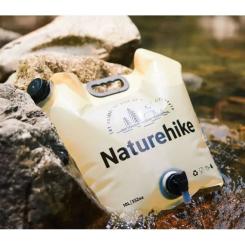 Ведро складное Naturehike CNK2450CF027 для води 10 л, жовте Фото 4