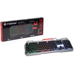 Клавиатура Hölmer K-02GS RGB Backlight USB UA Black Фото 5