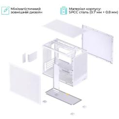 Корпус для ПК JONSBO D32 STD MESH White Фото 4