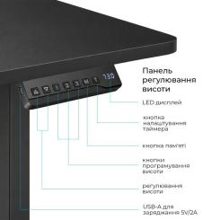 Компьютерный стол OfficePro ODE1880B Black Фото 6