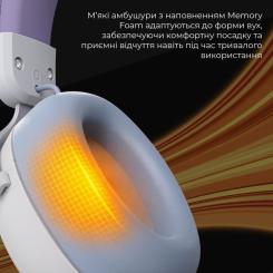 Наушники Ajazz AHM08 MAX 3-Mode White/Purple Фото 11