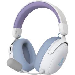 Наушники Ajazz AHM08 MAX 3-Mode White/Purple Фото