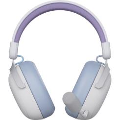 Наушники Ajazz AHM08 MAX 3-Mode White/Purple Фото 1