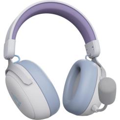 Наушники Ajazz AHM08 MAX 3-Mode White/Purple Фото 3