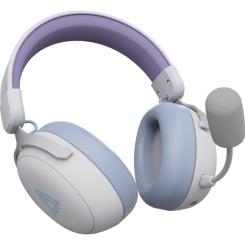 Наушники Ajazz AHM08 MAX 3-Mode White/Purple Фото 4