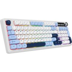 Клавиатура Ajazz AF98 Plus Wireless/Bluetooth/USB UA White/Blue Фото 1