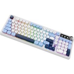 Клавиатура Ajazz AF98 Plus Wireless/Bluetooth/USB UA White/Blue Фото 2