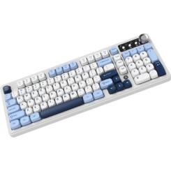 Клавиатура Ajazz AF98 Plus Wireless/Bluetooth/USB UA White/Blue Фото 4