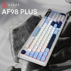 Клавиатура Ajazz AF98 Plus Wireless/Bluetooth/USB UA White/Blue Фото 5