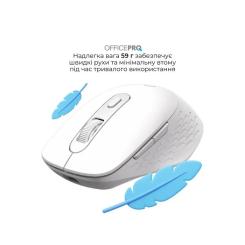 Мышка OfficePro M265W Wireless/Bluetooth Silent Click White Фото 7