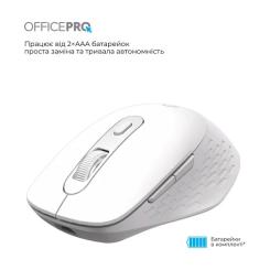 Мышка OfficePro M265W Wireless/Bluetooth Silent Click White Фото 8