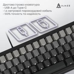 Клавиатура Ajazz AK650 Day Dream Switch Gradient USB UA Black Фото 6