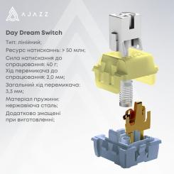 Клавиатура Ajazz AK650 Day Dream Switch Gradient USB UA Black Фото 7