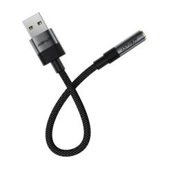 Переходник Acefast USB AM to 3.5mm F 0.15m black Фото 2