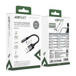 Переходник Acefast USB AM to 3.5mm F 0.15m black Фото 3