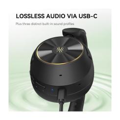 Наушники OneOdio A6, Bluetooth + USB-C Hybrid ANC Black Фото 6