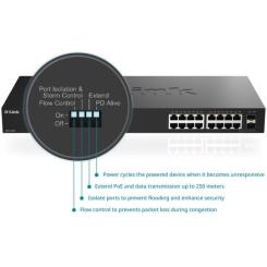 Коммутатор сетевой D-Link DGS-1018P Фото 4