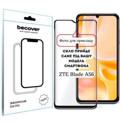 Стекло защитное BeCover 10D ZTE Blade A56 Black Фото