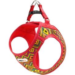 Шлей для собак MISOKO&CO красная с узором L Фото