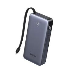 Батарея универсальная Ugreen 20000mAh 45W with Built-in Cable Фото