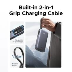 Батарея универсальная Ugreen 20000mAh 45W with Built-in Cable Фото 5