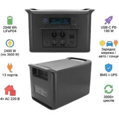 Зарядная станция CTOLITY AP2000 2400W, 2048Wh Фото 4