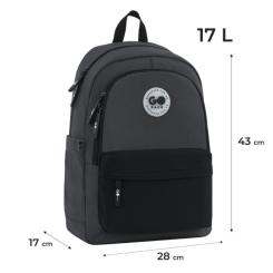 Рюкзак школьный GoPack Education Teens 141L чорний, сірий Фото 11
