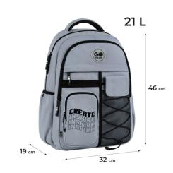Рюкзак школьный GoPack Education Teens 184 сірий Фото 11