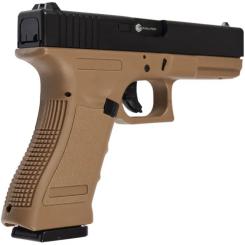 Страйкбольный пистолет Evolution E017 Gas 6 мм Tan Фото 3