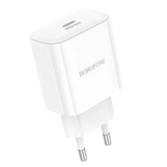 Зарядное устройство BOROFONE 1xUSB-C PD20W BA81A white Фото 1