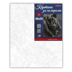 Картина по номерам Santi "Чорна пантера", 40*50см Фото 1