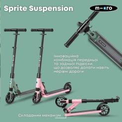 Самокат Micro Sprite Suspension складаний Рожевий Фото 6