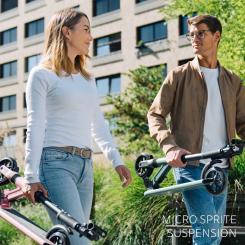 Самокат Micro Sprite Suspension складаний Рожевий Фото 8