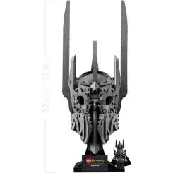 Конструктор LEGO Icons Обладатель колец: шлем Саурона Фото 4