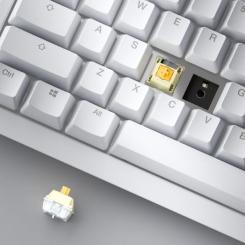 Клавиатура Ducky One X Magnetic Switch Wireless UA White Фото 3