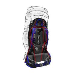 Рюкзак туристический Terra Incognita Vertex 100 синій Фото 2