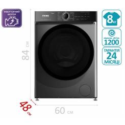 Стиральная машина PRIME Technics PWF 81248 DIVS Фото 1