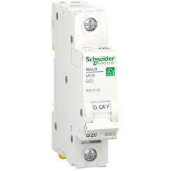 Автоматический выключатель Schneider Electric RESI9 6kA 1P 20A Фото