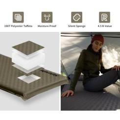 Туристический коврик Naturehike CNK2300DZ014, 60мм, темно-зелений Фото 4