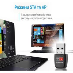 Сетевая карта Wi-Fi ColorWay CW-AD-W1 Фото 8