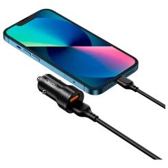 Зарядное устройство XO 2xUSB 12W black Фото 3